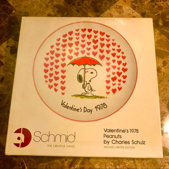 Valentine’s 1978 Peanuts by Charles Schulz Limited Edition Collectors Plate - Picture 6 of 8